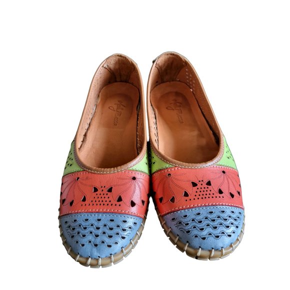 Molly Bessa Leather Flats - Picture 4 of 6